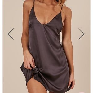 Mean So Much Dress in Charcoal